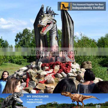 MY Dino-C045 Fiberglass Life Size Dinosaur Playground Dinosaur Sculpture photo-3