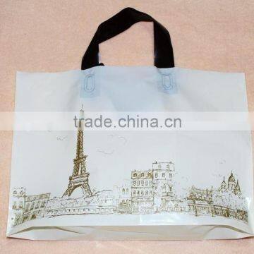 Customized Logo Plastic Clothes Bags With Handle photo-3
