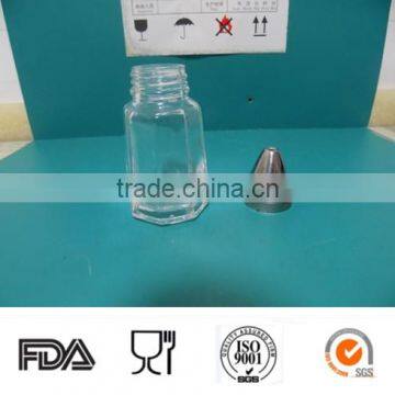 Different Glass Spicy Jar With Stainless Steel Caps photo-4