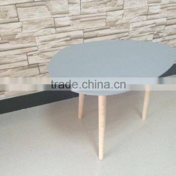 nice grey egg shape hotsale wholesale decorative wooden table