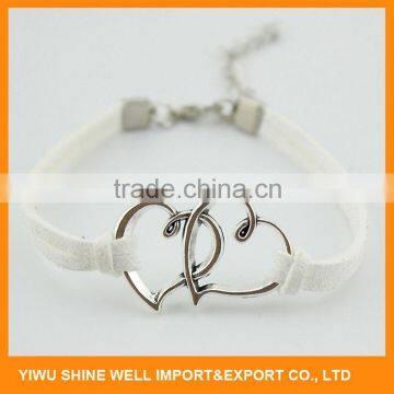 Factory Supply trendy style multilayer woven leather bracelet in many style