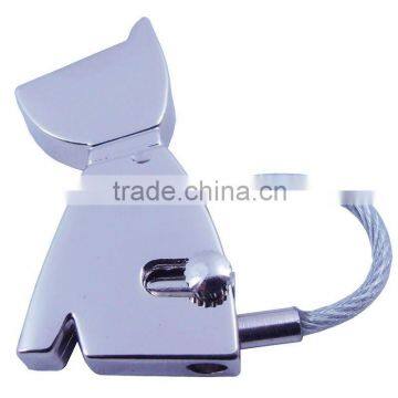 Fashion High Quality Wire Metal Cat Keychain