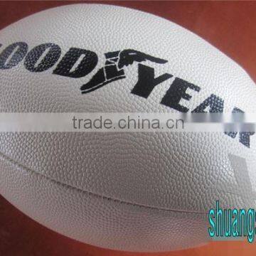 cheap mini promotion rugby ball print with client's logo and design