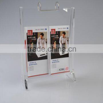 acrylic brochure holder for bank display clear