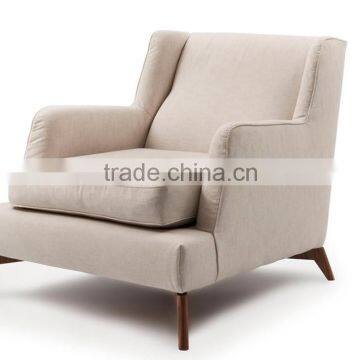 Customize single sofa solid wood frame sofa chair armchair for hotel