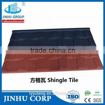 Chip roof tiles/ Stone coated metal roofing tile from factory