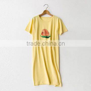 One Piece Dress Pattern Women Silk Nighty Long Sleepwear Nighties Plus Size xl Nightgown