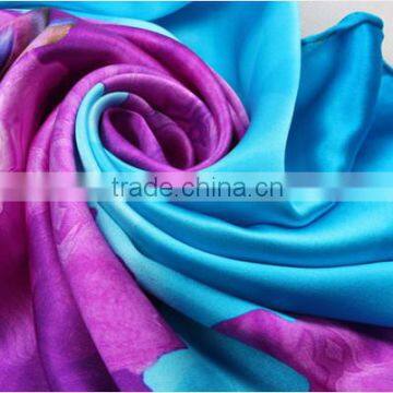 Custom High Quality Fashion Lady Silk Scarf Shawl