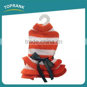 Fashion design winter pet clothes hand knit dog sweater dress