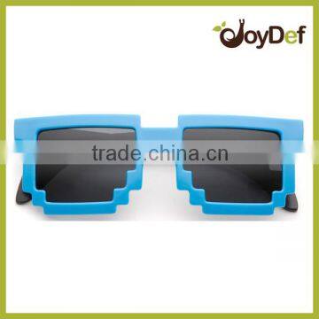 8-bit Pixel Two Tone Glasses Nerd Video Game party Pixelated Sunglasses