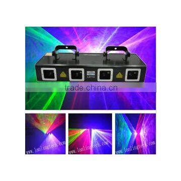 1400mW Four Head Stage Light dj Laser Show System Disco Party Lighting photo-2