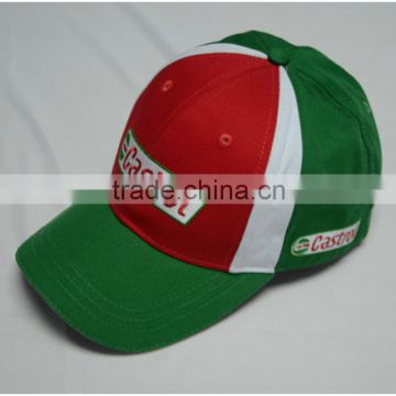 Embroidered baseball cap with sandwich bill cotton sport cap