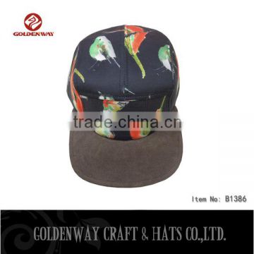 2015 fashion snapback hats with beautiful 3D pattern printing for women