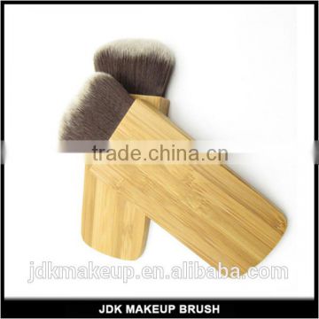 Vegan Bamboo cosmetic compact mineral powder brush