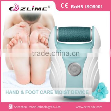 Li-ion rechargeable electric foot callus remover with changeable coarse rollers