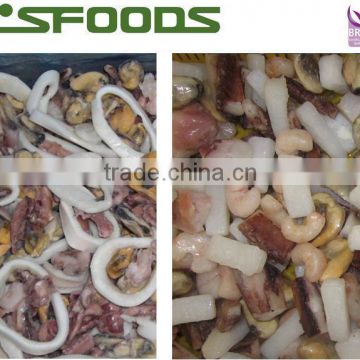 Frozen mixed seafood