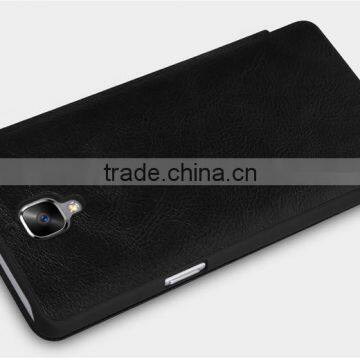 Quality Flip Leather Case For ONEPLUS 3 A3000, NILLKIN Qin PU Flip Leather Phone Case BUSINESS CARD CASE CLASSIC RESTRO photo-3
