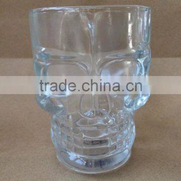 500 ml doomed skull beer glass with handle