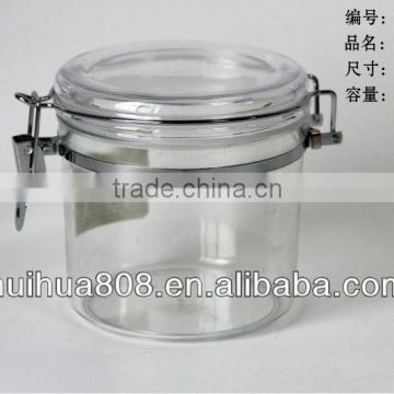 Customized PS jars with stainless locks