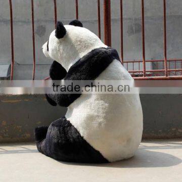 Life Sized Artificial Cuddly Furry Kungfu Panda Toy photo-3