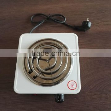 Electrical single hot grill plate stainless steel stove