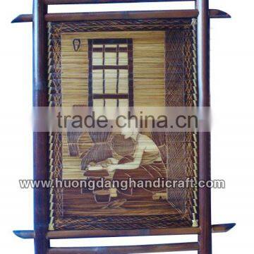 Durable bamboo painting made in Vietnam