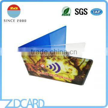 custom soft pvc rfid blocking card holder sleeve