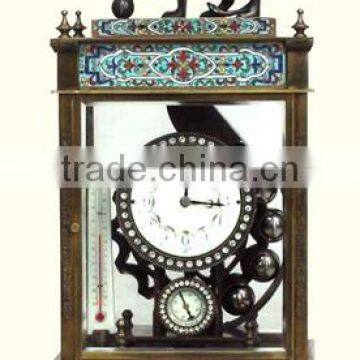 brass antique European royal craft decorative clock