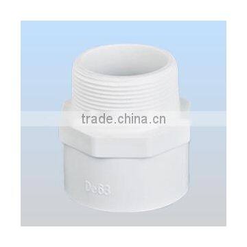 Water Supply Plastic Fitting PPR White Male Adapter