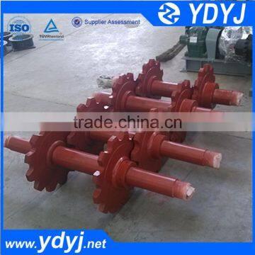Stainless steel shaft for conveyor or elevator system