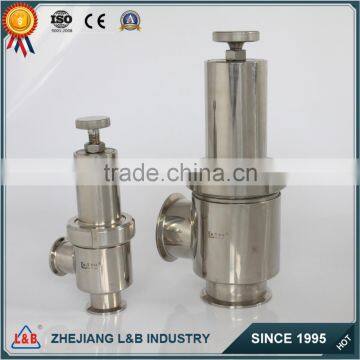 B22W stainless steel tri-clamped safety vavle