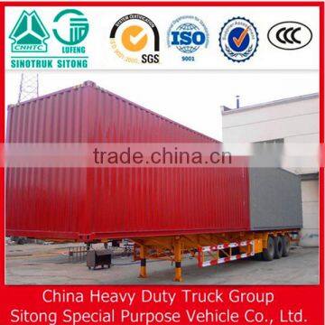 Side Curtain Semi Trailer Enclosed Cargo Trailer Box Trailer for Sale