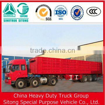 Side Curtain Semi Trailer Enclosed Cargo Trailer Box Trailer for Sale