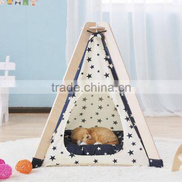 Promotional Pet Carrier Cage House Bed Teepee Tipi Tent Dog Wholesale photo-2