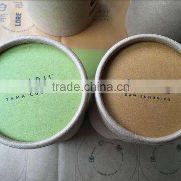 Food grade reusable cardboard paper can for packing tea