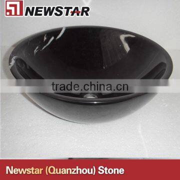 nero marquina black marble sink