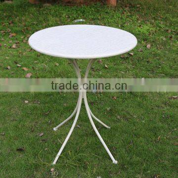 Vintage cream outdoor portable table