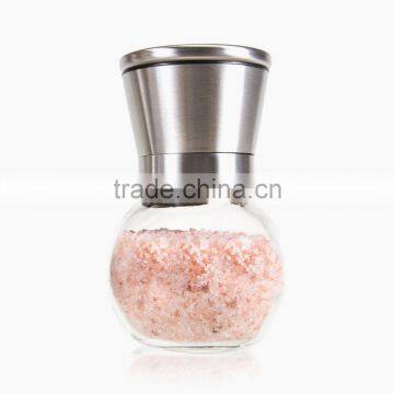 304 Stainless Steel Pepper and Salt Grinder, Spherical Glass Spice Grinder Commercial photo-4