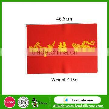 2017 Hot Sale Food Grade Flower Shape Silicone Table Coasters Made in China photo-3