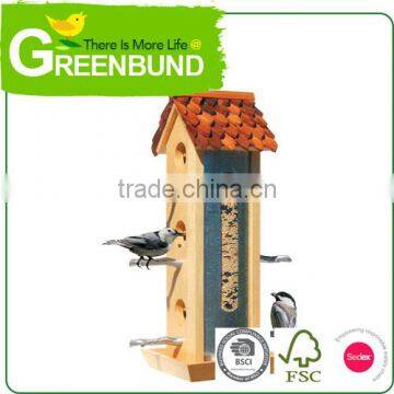 Ornamental Bird House Wooden Water Proof Wild Bird Care