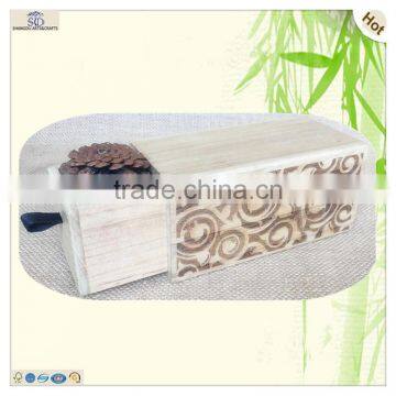 Laser Engraving Pattern Drawer Wooden Collective Box photo-3