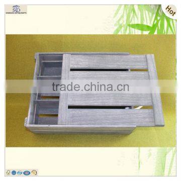 Decorative Original Slid Lid Plate Grids Wooden Wine Boxes photo-5