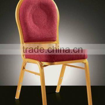 wholesale red golden 5 star aluminum banquet hall chair LQ-QL2022RG