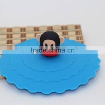 2014 wholesale cute popular silicone cup lid silicone cup cover
