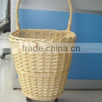 Wicker Shopping Trolley & Wicker Shopping Cart & Willow Utility Cart photo-3