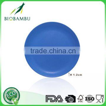 Blue Welcome Hot design bamboo fiber fruit plate