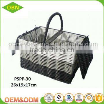 Factory Direct Provide Hand Woven Food Storage Plastic Picnic Hamper Baskets photo-3