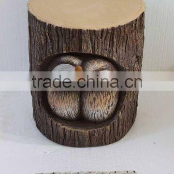 Fiberglass wooden outdoor furniture stool chair