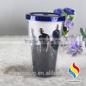 Hot Sale Double Wall Acrylic Tumbler With Paper Insert