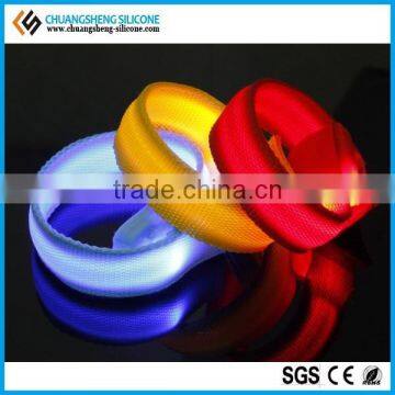 Wholesale LED Light Woven Bangles, Silicone LED Bracelet, Fashion Wirstband photo-3